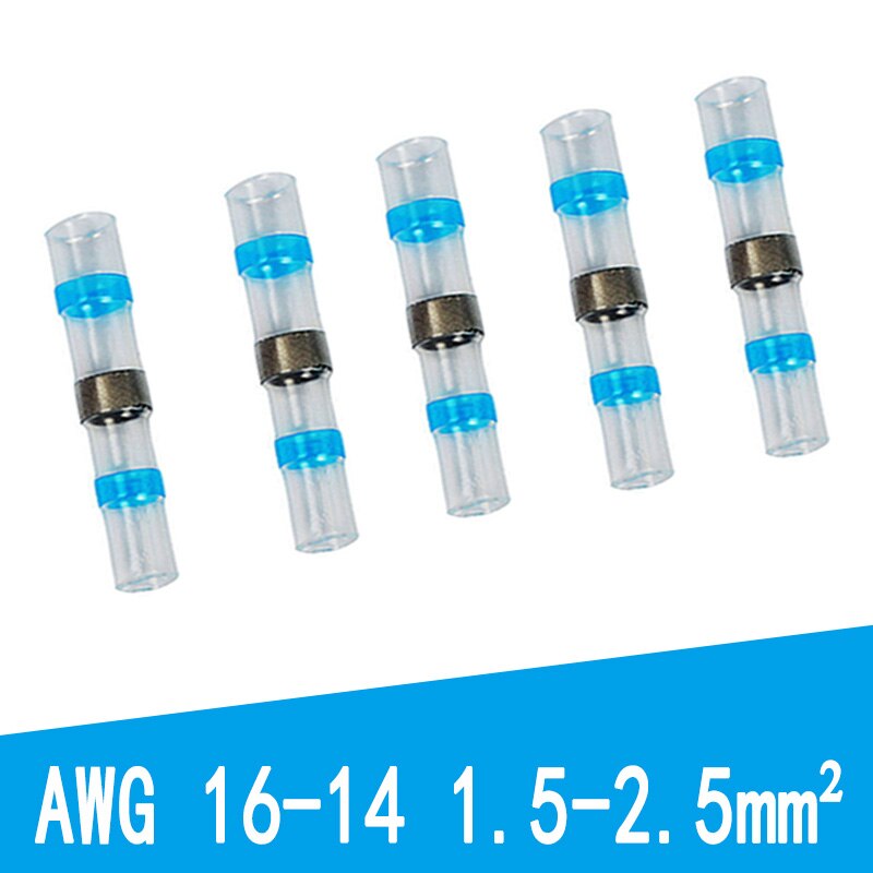 20/50PCS Waterproof Solder Seal Sleeve Splice Terminals Heat Shrink Electrical Wire Connector Butt Connector Insulated Soldering: S31BLUE 20PCS