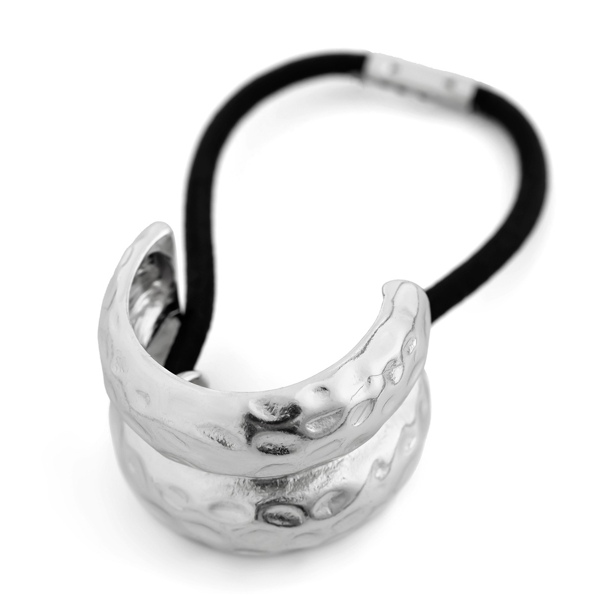 Pinzas para el cabello de Metal de doble capa huecas y gruesas simples para mujer, diademas, gomas elásticas, cuerdas para el cabello, accesorios para el cabello de: Oro champán