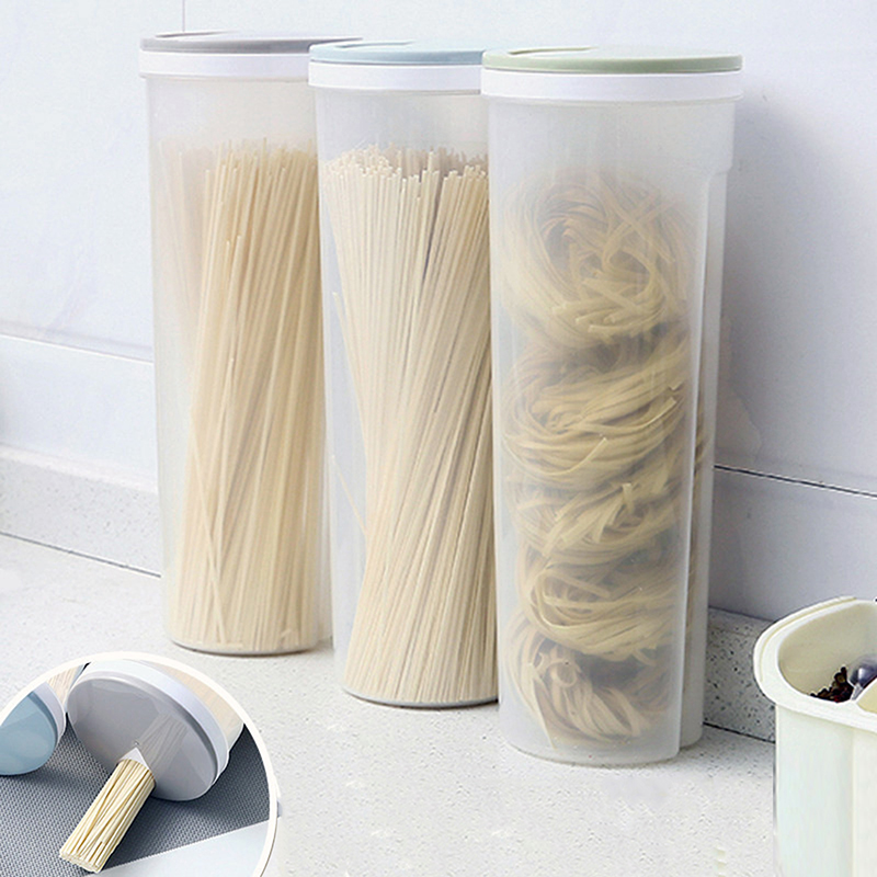 1pc nudler, spaghetti, madopbevaringsboks, forseglede beholdere, lækagesikker opbevaringsboks, grøntsagsskuffe til morgenmadsprodukter, spaghetti, nudler, pasta, korn