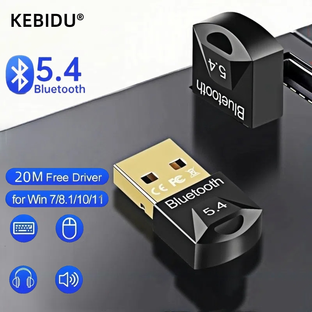 Usb bluetooth 5.4 adapter avsender bluetooth mottaker lyd bluetooth dongle trådløs usb adapter til datamaskin pc laptop