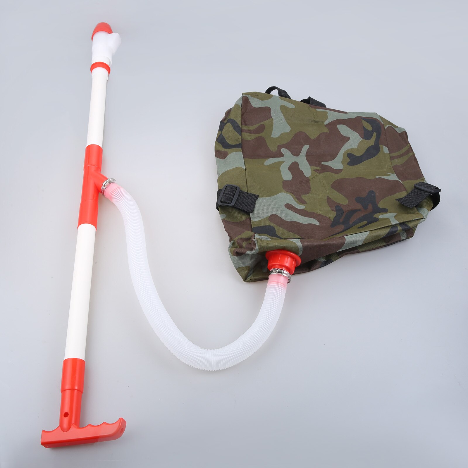 Manual Backpack Fertilizer Spreader Tool Single Tube Fertilizer Applicator for Garden Agricultural Corn Vegetable Fruit Tree Top: Camouflage