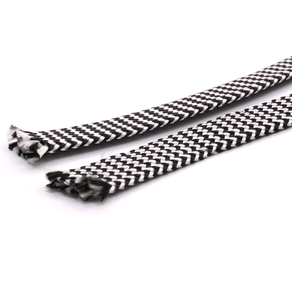 10M Cotton Braided Cable Sleeve - 7-12MM Diameter - Wire Protection Tubing