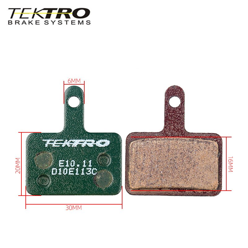 Pastillas de freno de disco TEKTRO E10.11, pastillas de freno MTB, bicicleta plegable de montaña y carretera para MT200/M355/M395/M415/M285/M286/M280