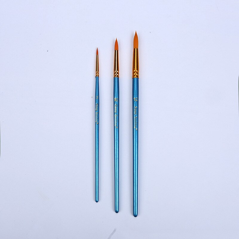 Pinceaux ronds multifonctions pour peinture et dessin, 2 couleurs, en Nylon Double couleur, pour aquarelle