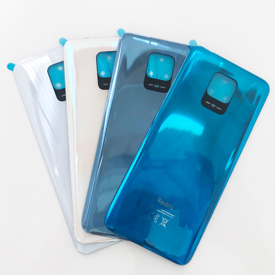100% Origineel Voor Xiaomi Redmi Note 9S / Note 9 Pro Max Batterij Cover Deur Achter Glas Behuizing Case terug Batterij Cover Vervang