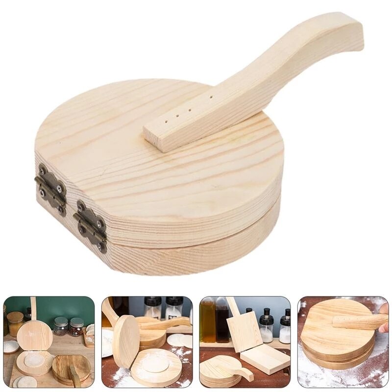 Wooden Dumpling Machine Mold Packaging Wonton Dough Empanada Mold Dumpling Wrapper Press Square Manual Dumpling Wrapper