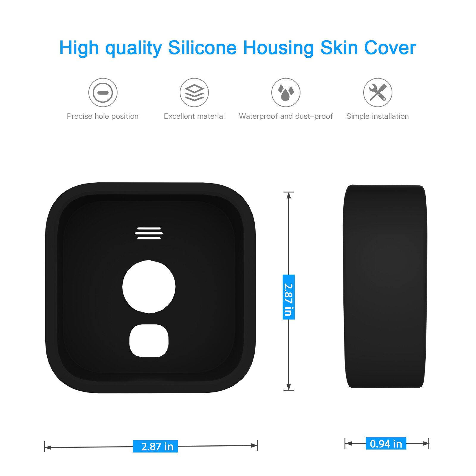 Silicone Skin Replacement for All Blink Outdoor Security Camera Silicone Case Protective Cover Weather Resistant Protection