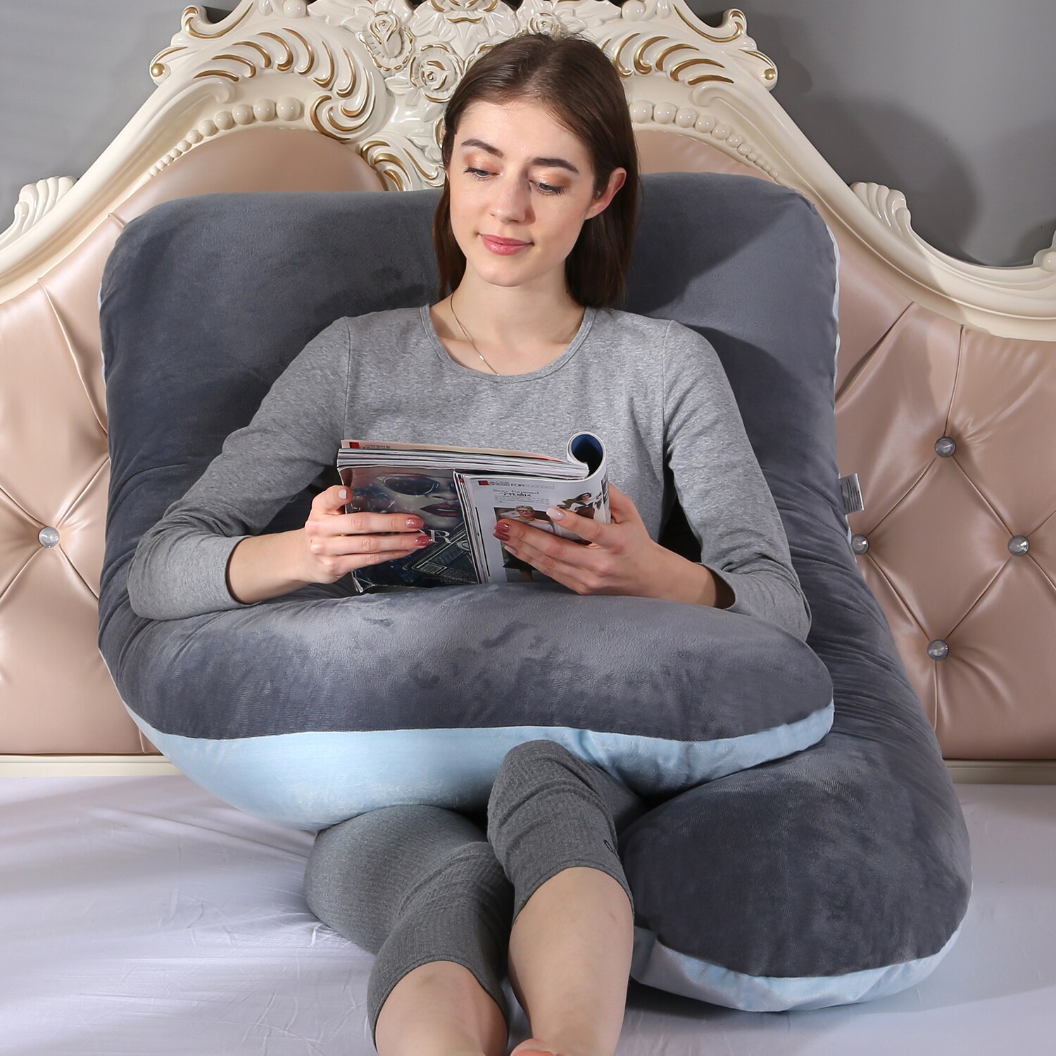 U Shape Pregnancy Pillow Bedding Full Body Comfortable Pregnant Sleeping Cushion Pregnant Pillow: G