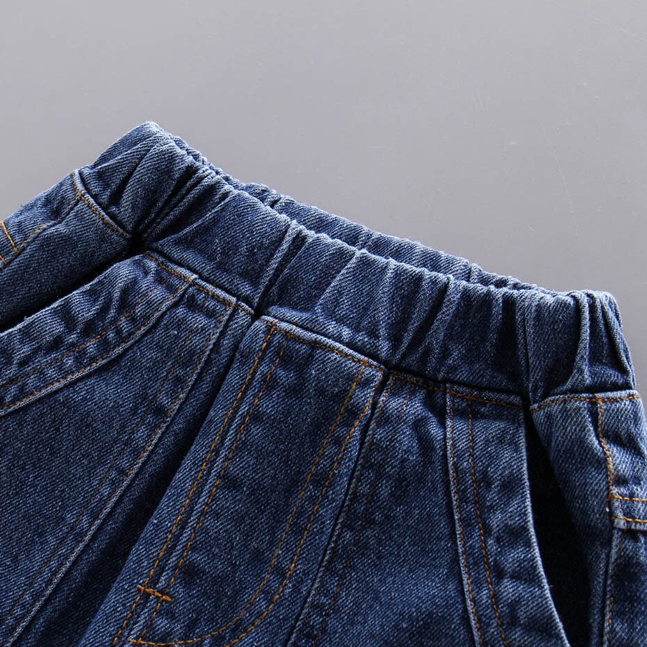 Pantalones vaqueros para niñas de Color sólido, pantalones vaqueros para niñas de primavera y otoño, ropa de estilo informal para niñas