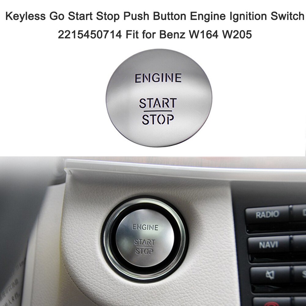 Auto Motor Start Stop Keyless Motor Start Alarmsysteem Drukknop Remote Starter Stop Auto Accessoires voor Benz W164 w205