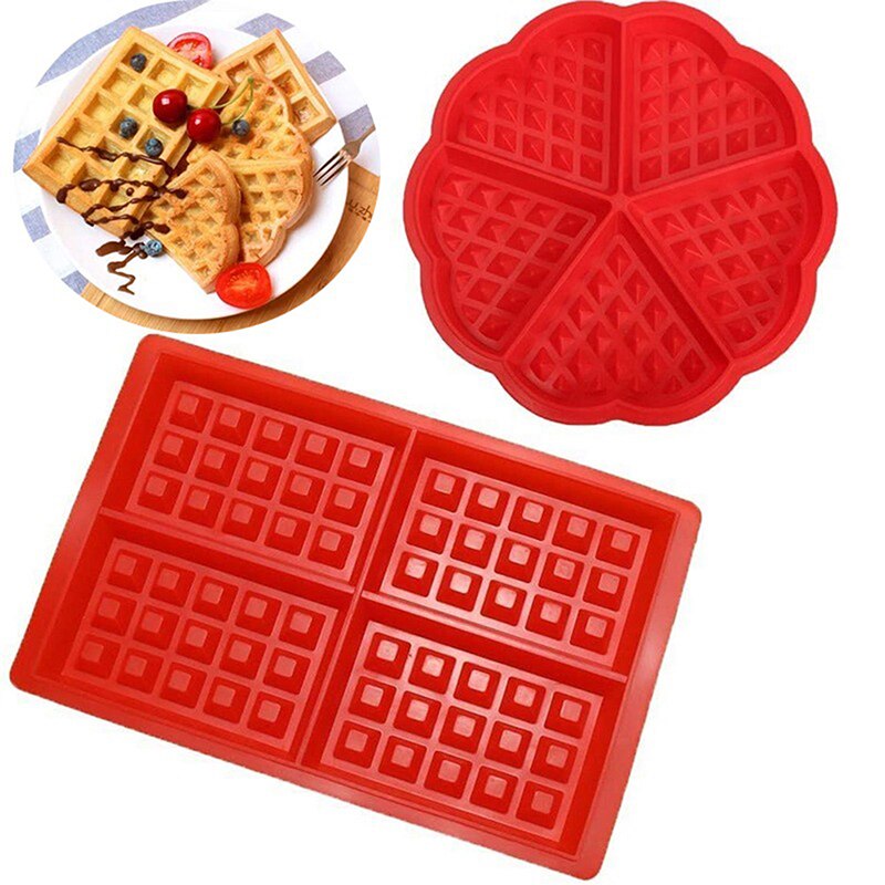 Wafel Mallen Siliconen Cakevorm Non-stick Bakken Cookie Muffin Moulds Keuken Bakvormen Koken Tool