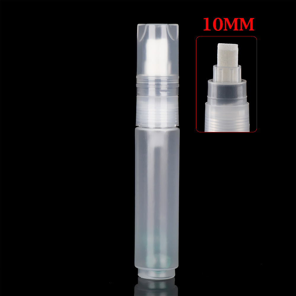 Tubo de plástico vacío para bolígrafo, barras de plástico para grafiti, marcadores de tiza líquida, accesorios de pluma de pintura, 3mm, 5mm, 6,5mm, 8mm, 10mm, 1 ud.: 10mm