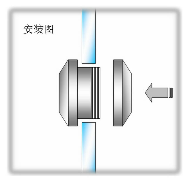 304 stainless steel round handle, Bathroom glass , Invisible sliding door handle,Hardware ,for 8-12glass