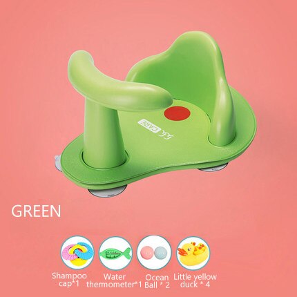Baby Bathtub Ring Seat Infant Child Toddler Kids AntiSlip Chair Tub Seat Baby Bathtub Pad Mat Chair Baby Care Child Bathing Seat: green accessory