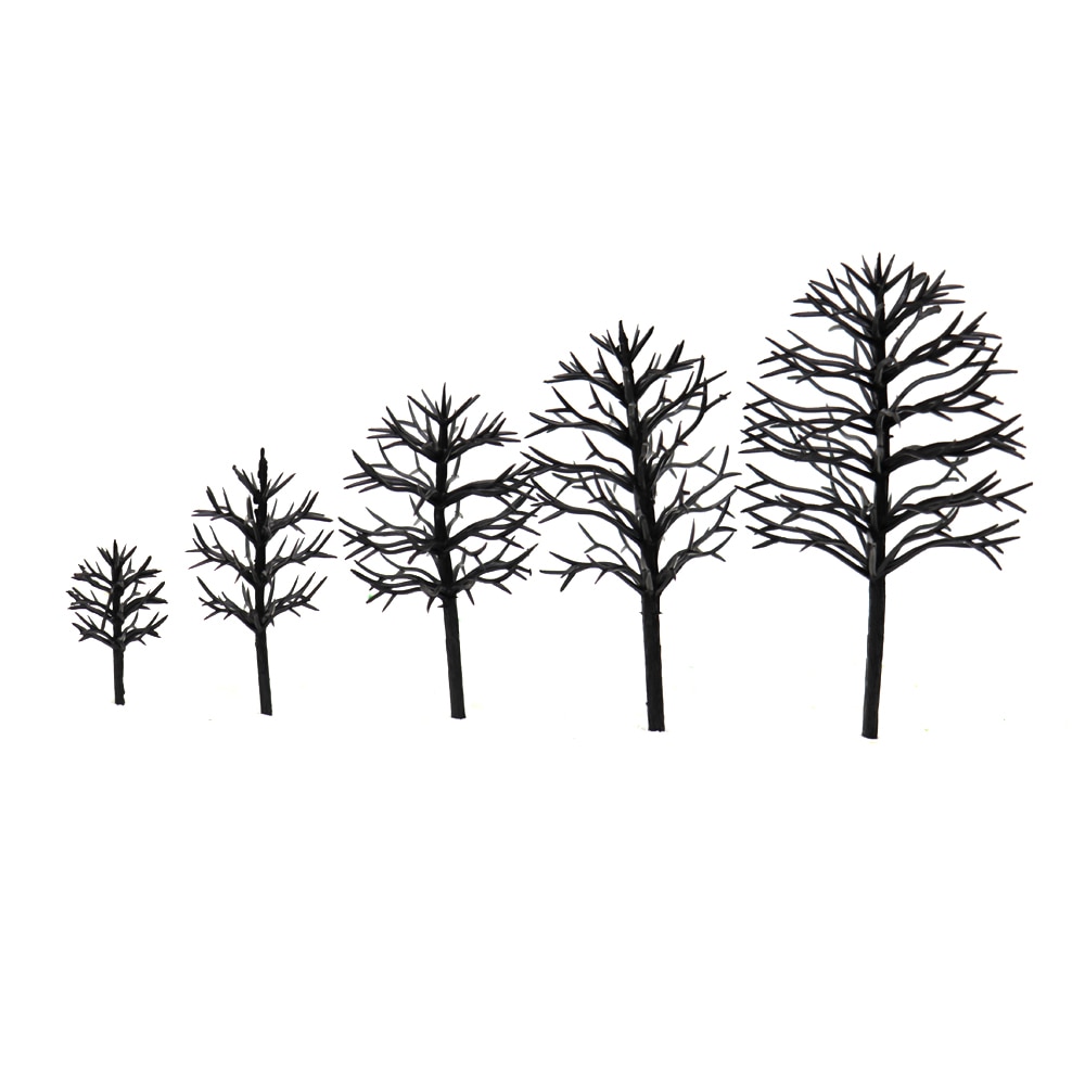 100PCS Architecture Building Plastic Model Tree Trunk Making Trees Materials DIY Scene Railway Train Layout for Diorama