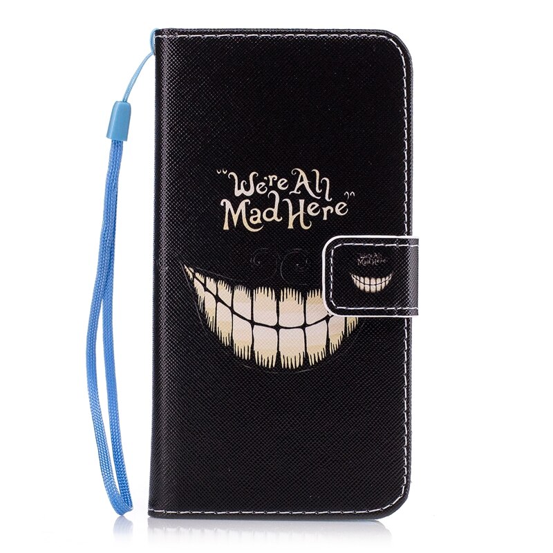 Funda de cuero con tapa para Huawei, carcasa suave tipo billetera para Huawei Y5 II 2 Y5II / Y6 ii Compact CUN-U29 CUN-L21, Honor 5A CUN-L01 CUN U29 L21: tooth