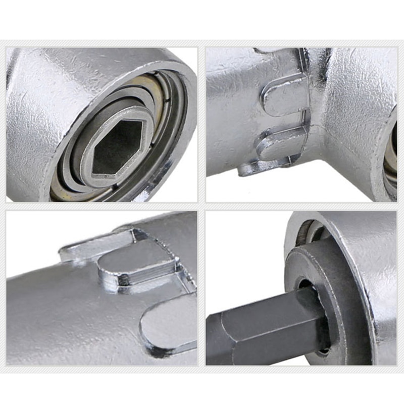 1/4 Hex Socket Close Hoek 105 Graden Haakse Boor Schacht Quick Change Driver Boren Schroevendraaier Magnetische Tool