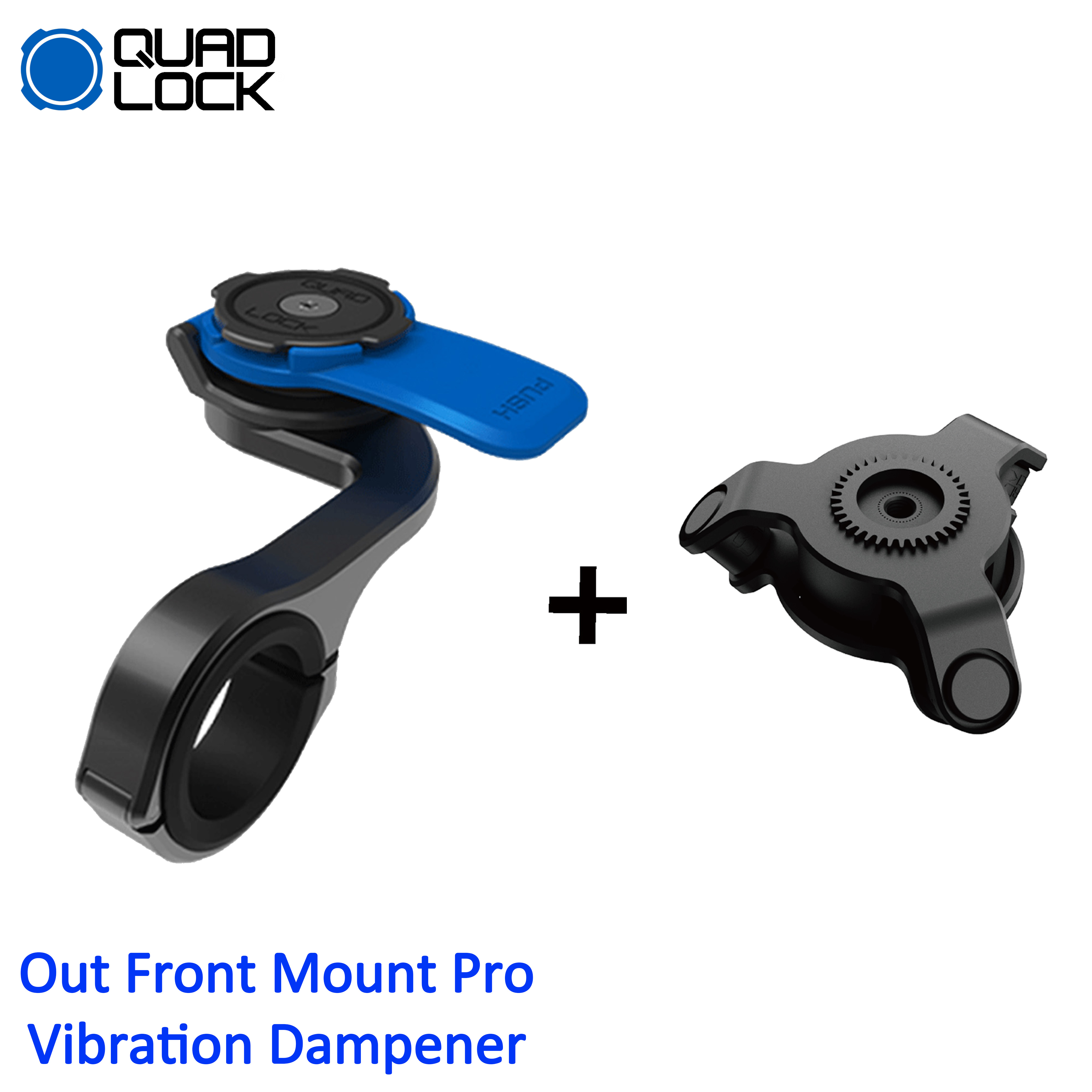 Quad Lock Phone Mount-Out Front Mount Pro & Vibration Dampener