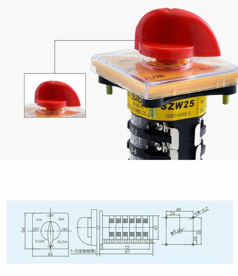 Forward Reverse Power Vertical Mill Switch Tool Bridgeport Milling Machine CNC