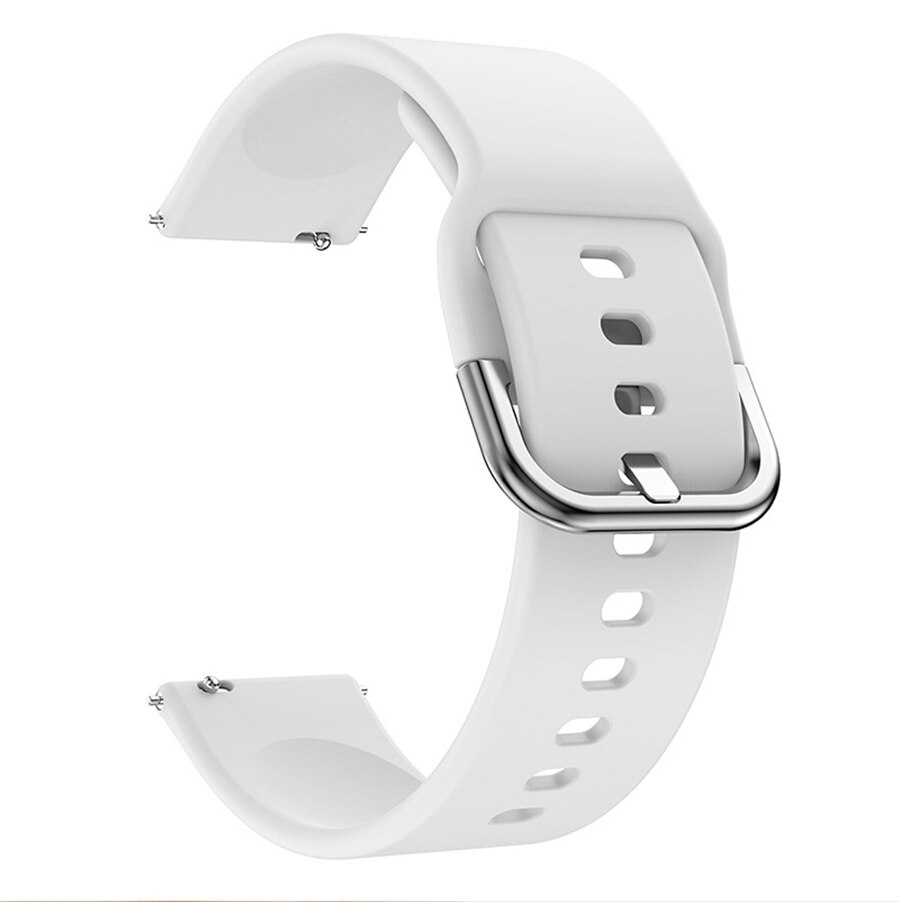 22mm Sport Silicone Smartwatch Strap Portable Installation Smart Watch Strap For T68 Smart Watch: White