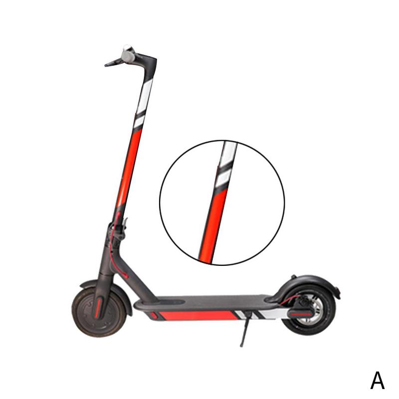 Reflekterende styling klistremerker sikkerhets rullebrett advarsel stripe elektrisk scooter deler til xiaomi mijia  m365 scooter reflekterende: En
