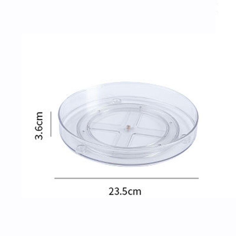 Round Rotating Condiments Storage Rack Double-Layer Condiments Turntable Spice Container Kitchen Supplies Organizer Storage Rack