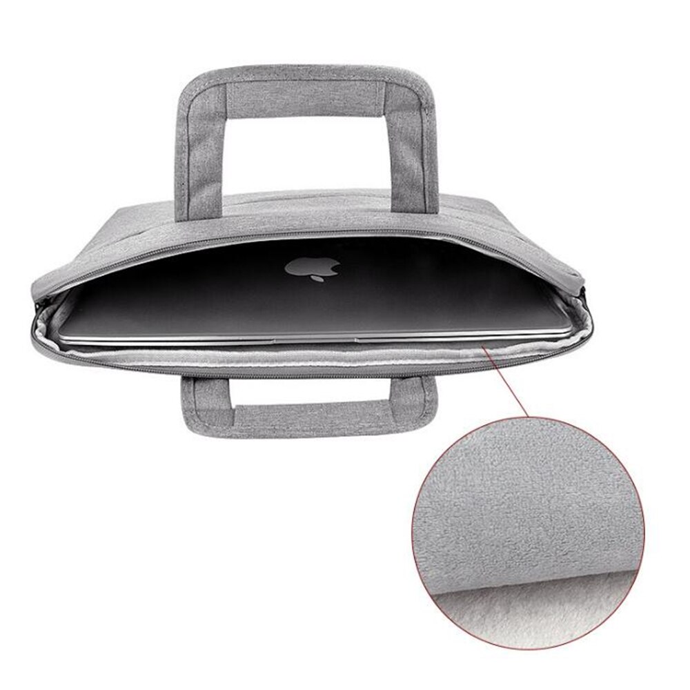 Funda protectora para ordenador portátil, maletín de negocios para Macbook Air Pro de 13,3, 14,1, 15,4 y 15,6 pulgadas, con forro de Apple