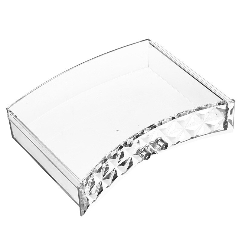 Acrylic storage drawer Multi-porous cosmetics jewelry storage organizer Transparent plastic porous lipstick storage box