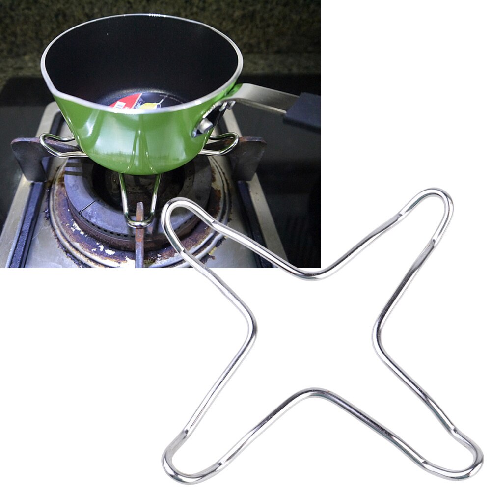 Multifunctional Gas Stove Stand Stainless Steel Gas Stove Rack Durable Small Pan Support Rack for Home Kitchen
