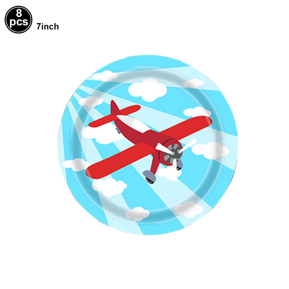 Juego de globos de avión para decoración de de cumpleaños, globo con números azules de 32 pulgadas, globo de nube, suministros para de avión: Oro