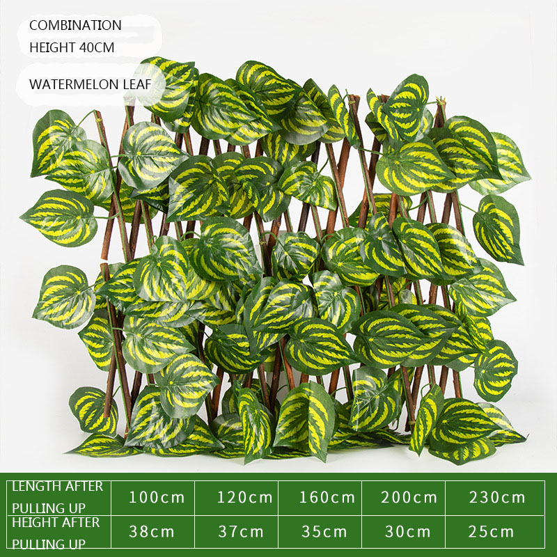 Clôture de Simulation télescopique, clôture de cour Anti-Ultraviolet, clôture de jardin, arbre d&#39;intimité, plante, décoration de la maison: J