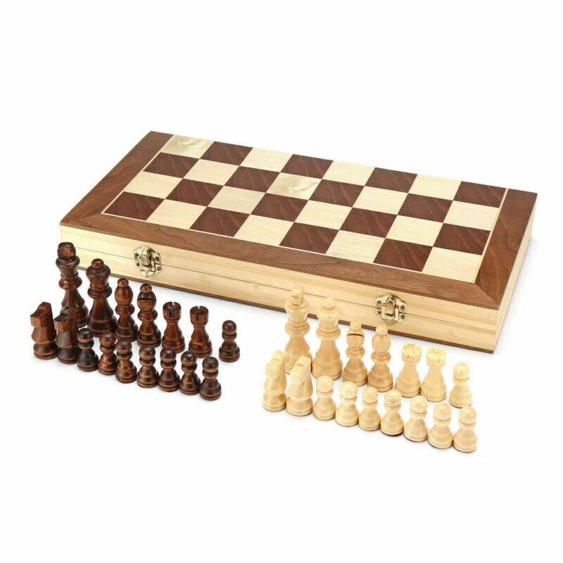 Huairdum Pièces d'échecs de Rechange en Plastique PS, Mini Jeu d'échecs 32 Pièces, Jeu 'échecs Design Sac à Main avec Hauteur King de 49 Mm, Idéal pour Les Fêtes, Le Camping et