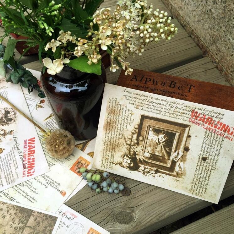 16pcs/pack/lot Students' DIY cards set Vintage Voodoo girl series postcard Nice Bookmark card collection