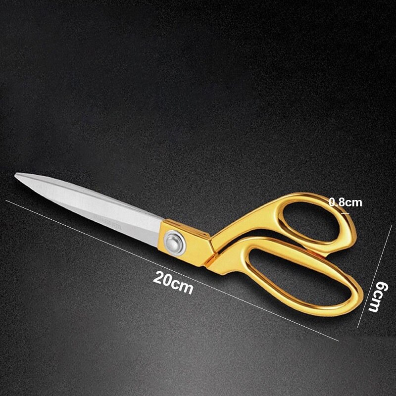 Vintage Roestvrij Staal Op Maat Schaar voor Stof Kleding Maat Schaar Golden Sharp Blade Accessoire Shear Naaien Gereedschap