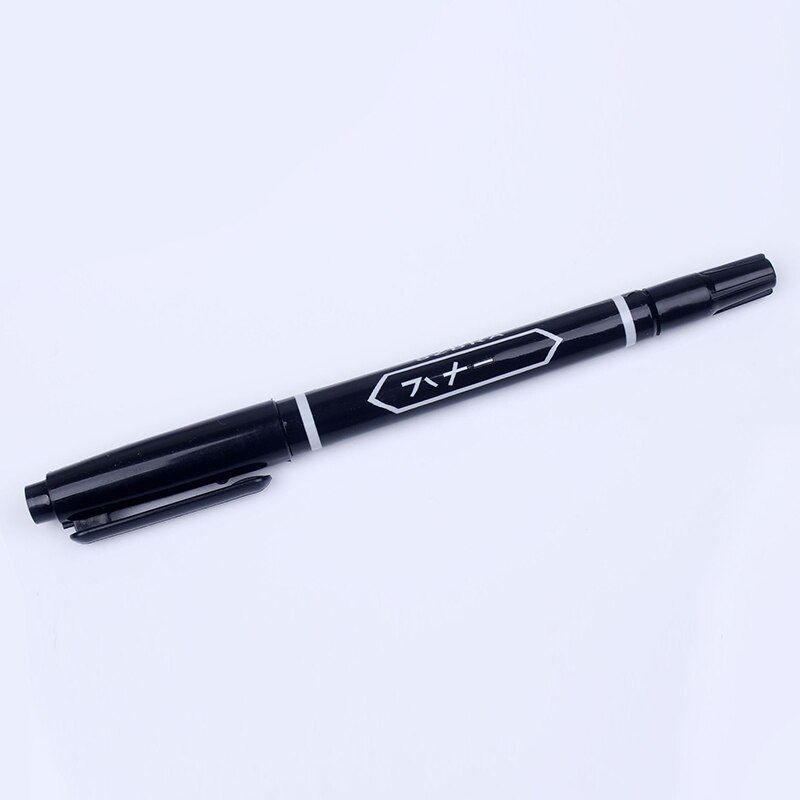 3 Stuks Cd Dvd Dubbele Tip Waterdichte Permanente Vette Marker Pen Zwart/Rood/Blauw