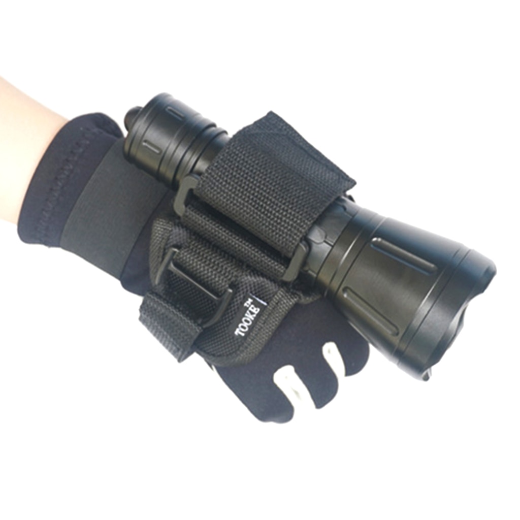 Guante de mano libre para buceo, linterna LED subacuática, accesorios para deportes acuáticos al aire libre