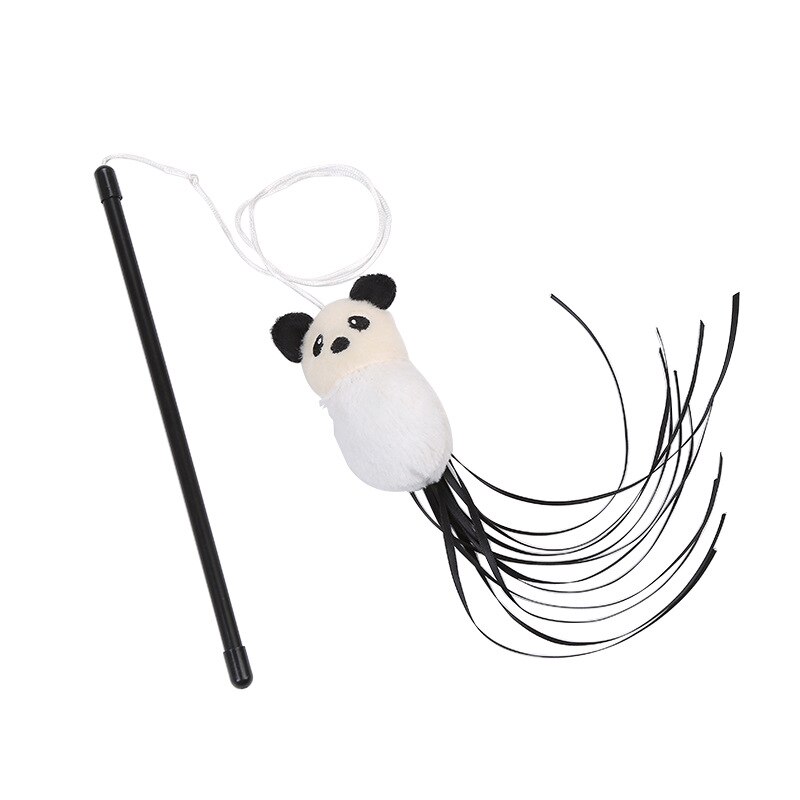 Interactieve Kat Dierbenodigdheden Grappige Kat Stok Panda Bamboe Modellering Kut Speelgoed Grappige Spelen Kat Stok: panda