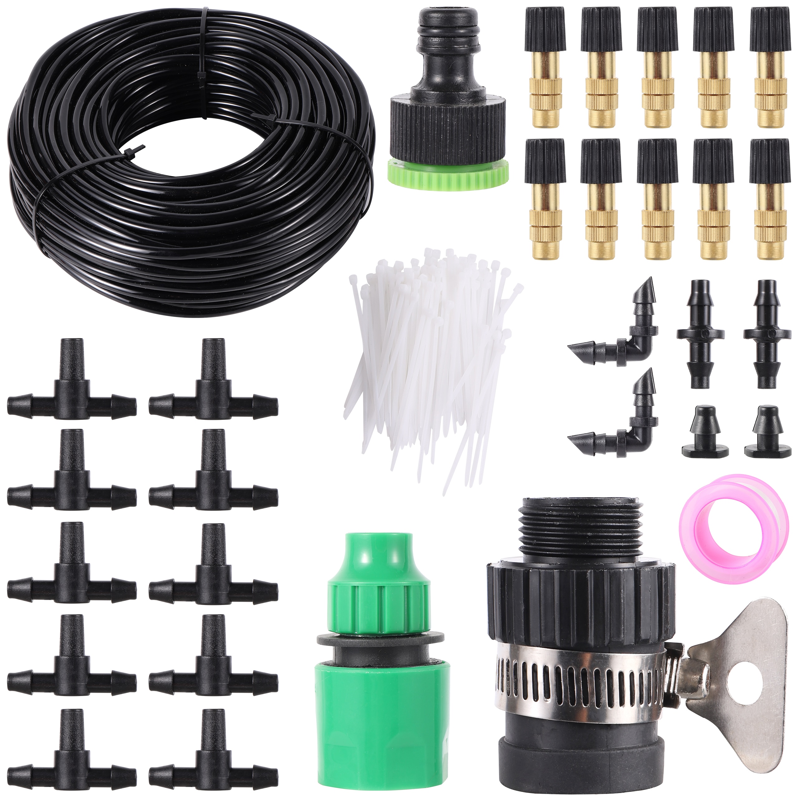 10/15/20/30/40m 1/4" Blank Distribution Garden Irrigation System Garden Greenhouse Flower Lawn Automatic Irrigation Equipment