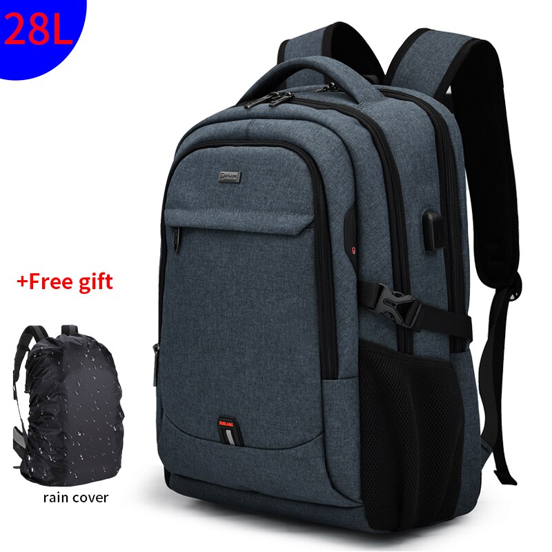 2022 WIERSOON 45L Male Expandable Large Capacity Traveling Backpack for 17 inch Laptop Men's Backpack Approved Weekender Bag: D30191Dark grey