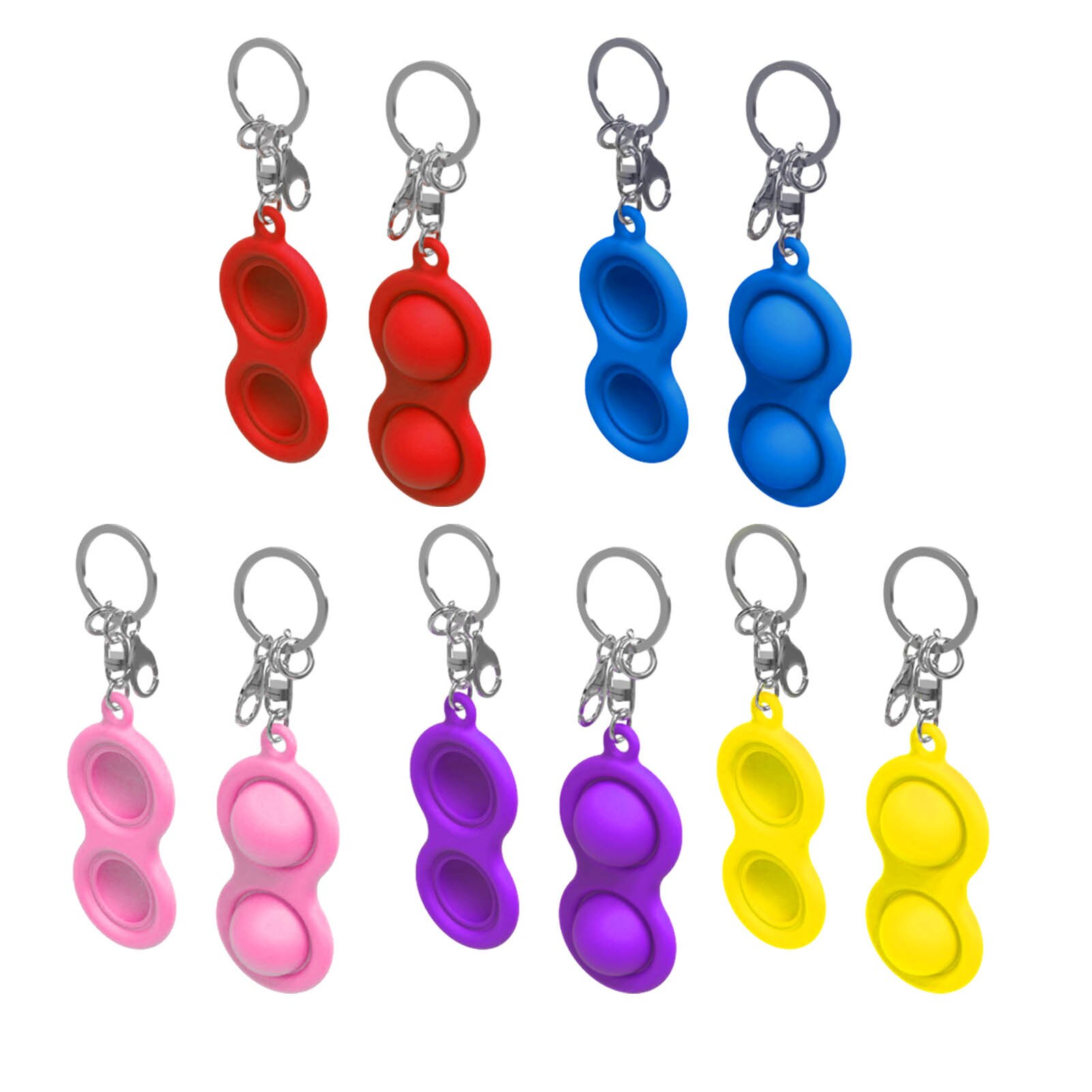 Fidget proste dołek zabawki tłuszczu mózgu zabawki Stress Relief zabawki dla dzieci dorosłych zabawki typu Fidget brelok: L 1pc random color