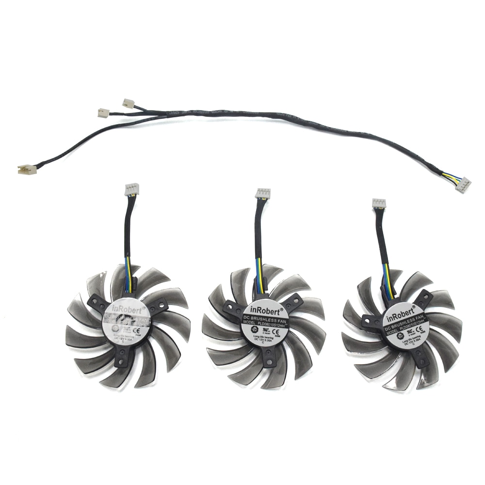 75mm PLD08010S12HH 4Pin R9 290 R9 380X Ventilateur Refroidisseur Pour Gigabyte GTX 670 680 760 Ti G1 GTX 770 780Ti Ventilateur de Carte Graphique