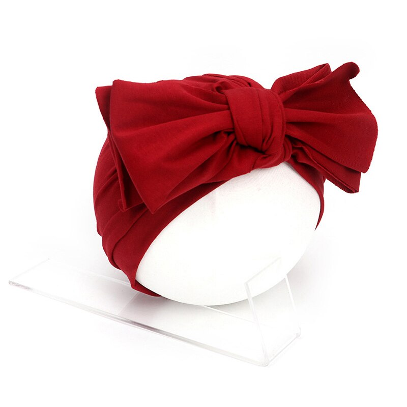 Grote strikken babyhoed zacht lente zomer kinderen babymeisje muts schattige kinderen peuter muts tulband