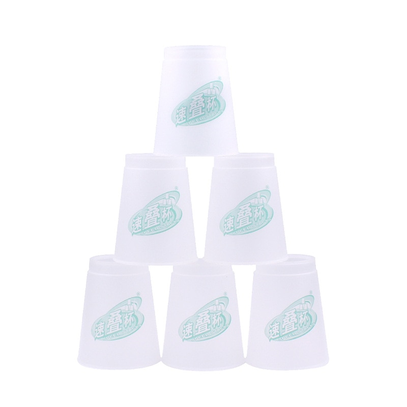 ZhiSheng 12 stks/set Speed Cups Stack Hendel Sport Speciale Educatioal Speelgoed voor Kinderen Jongens Familie Spelen Games Wit