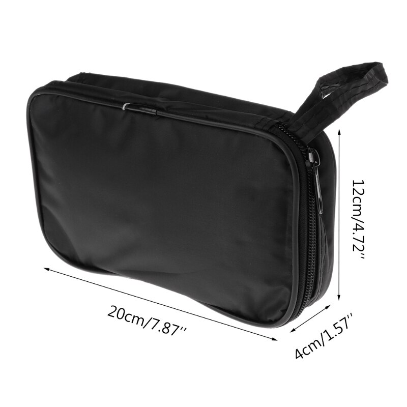 Bolsa negra para multímetro, 20x12x4cm UT, carcasa blanda a prueba de golpes, resistente al agua