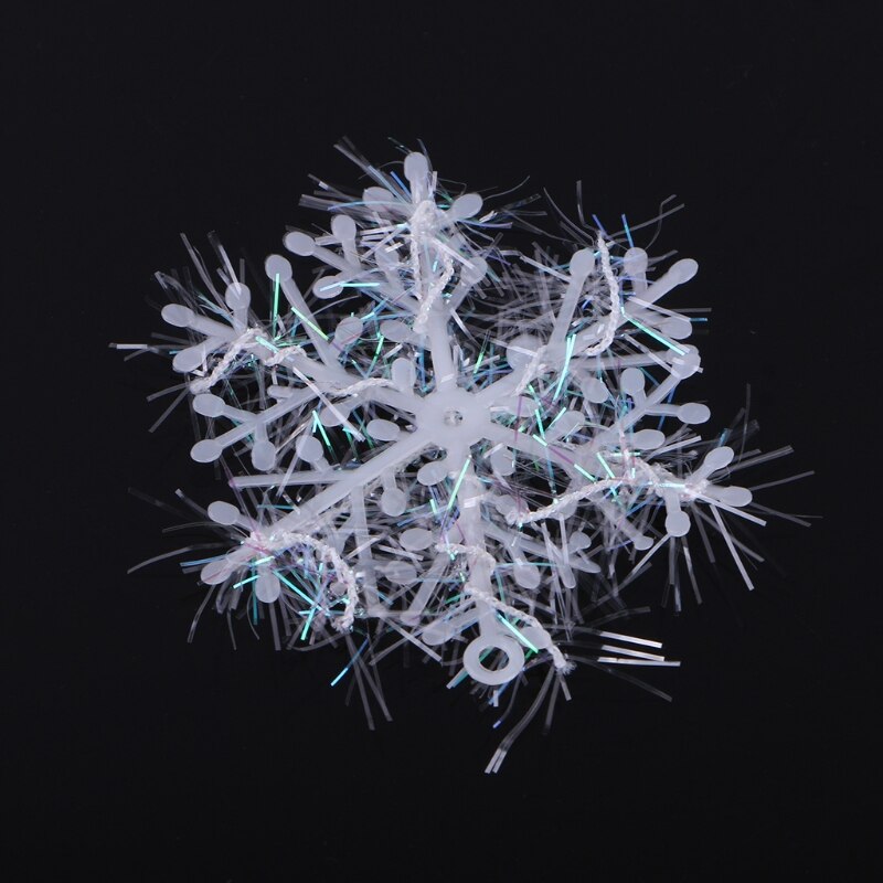 Decoración navideña de copos de nieve para ventanas, 6, 24, 30 y 60 uds., decoraciones colgantes de 6cm para novia y novio
