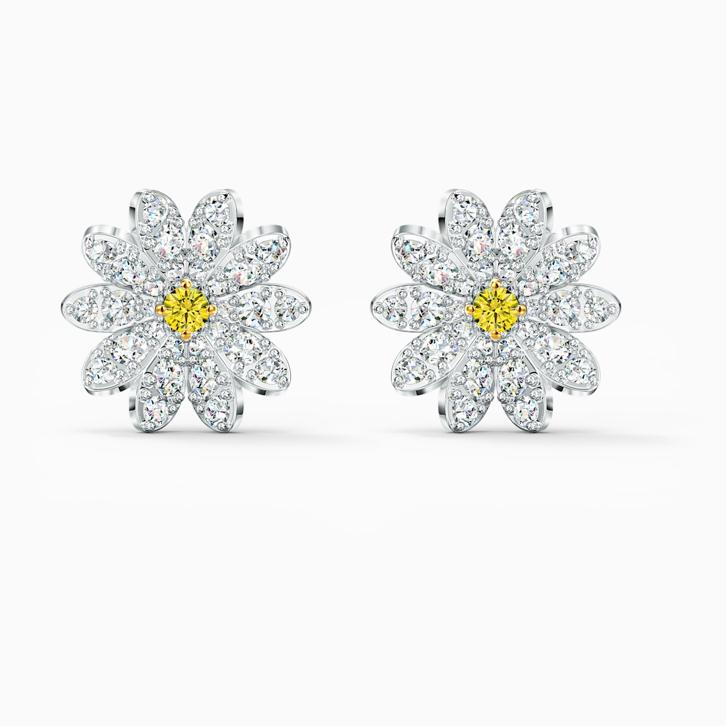 Original SWA Earrings with Original Logo Flowers Heart Round Shape Charm Women Jewelry: 5518145