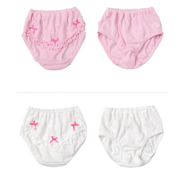 Cuecas infantil de algodão respirável, roupa íntima para bebês de 1 a 7 anos