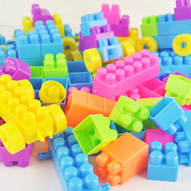 Il Grande Edificio Di Stoccaggio Blocchi In Scatola Per Bambini della Prima Infanzia Educativi Giocattoli Assemblati Ecologico di Plastica Sma