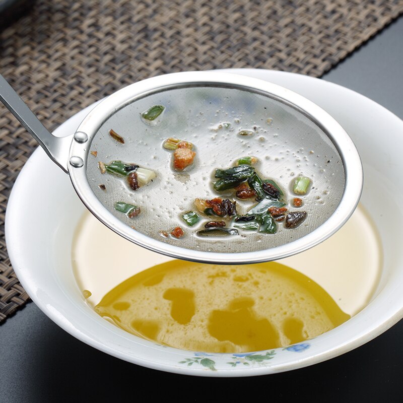 Patelai Lot De 2 Passoires à Sauce En Acier Inoxydable - Cuillère à Soupe - Louche - Cuillère à Fente - Passoire à Sauce - Ustensile De Cuisine