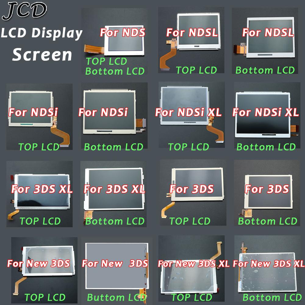 JCD Top Superiore e Inferiore Inferiore LCD Screen Display di Ricambio per Nintendo DS Lite Per DSL Per NDSi XL NDSL per 3DS Nuovo 3DS XL LL